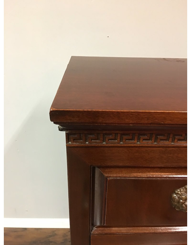 Mahogany Two Door w Lion Head Pulls Heirloom Home