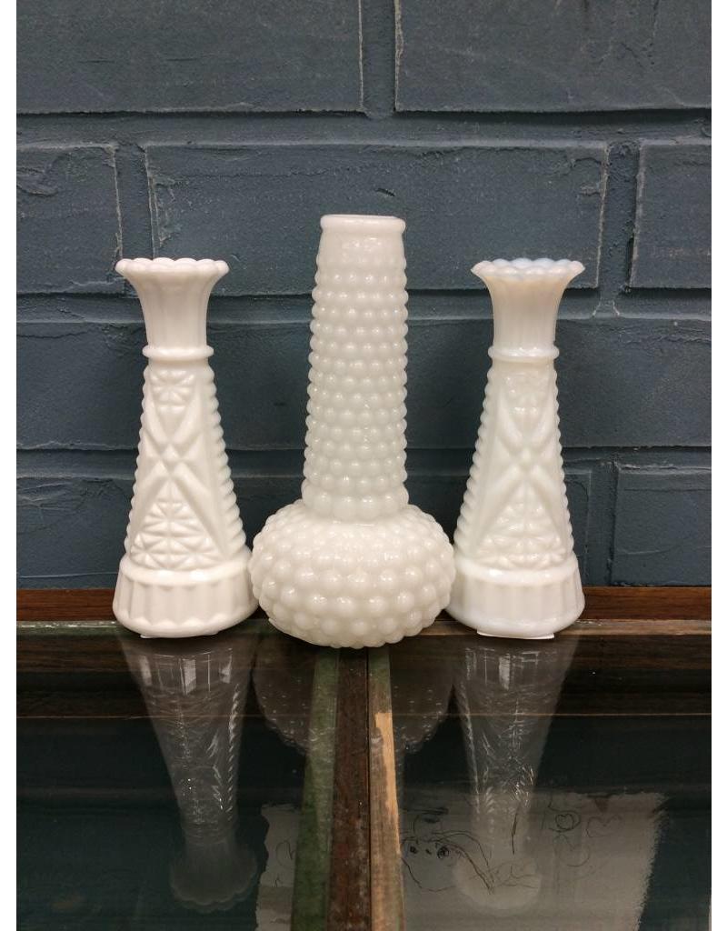 Milk Glass Bud Vase Heirloom Home