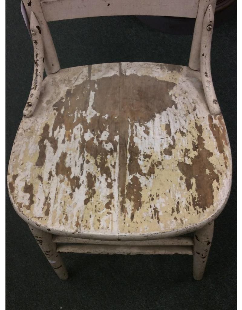 White Chippy Paint Antique Dining Chair Heirloom Home