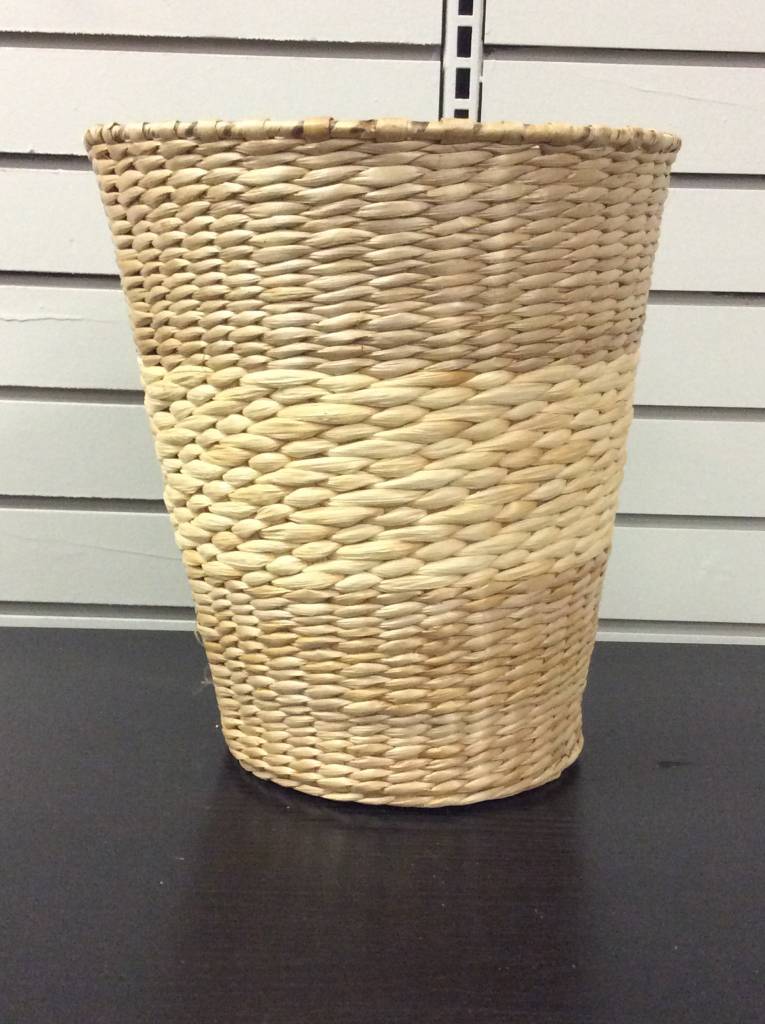 Wicker Waste Basket Heirloom Home