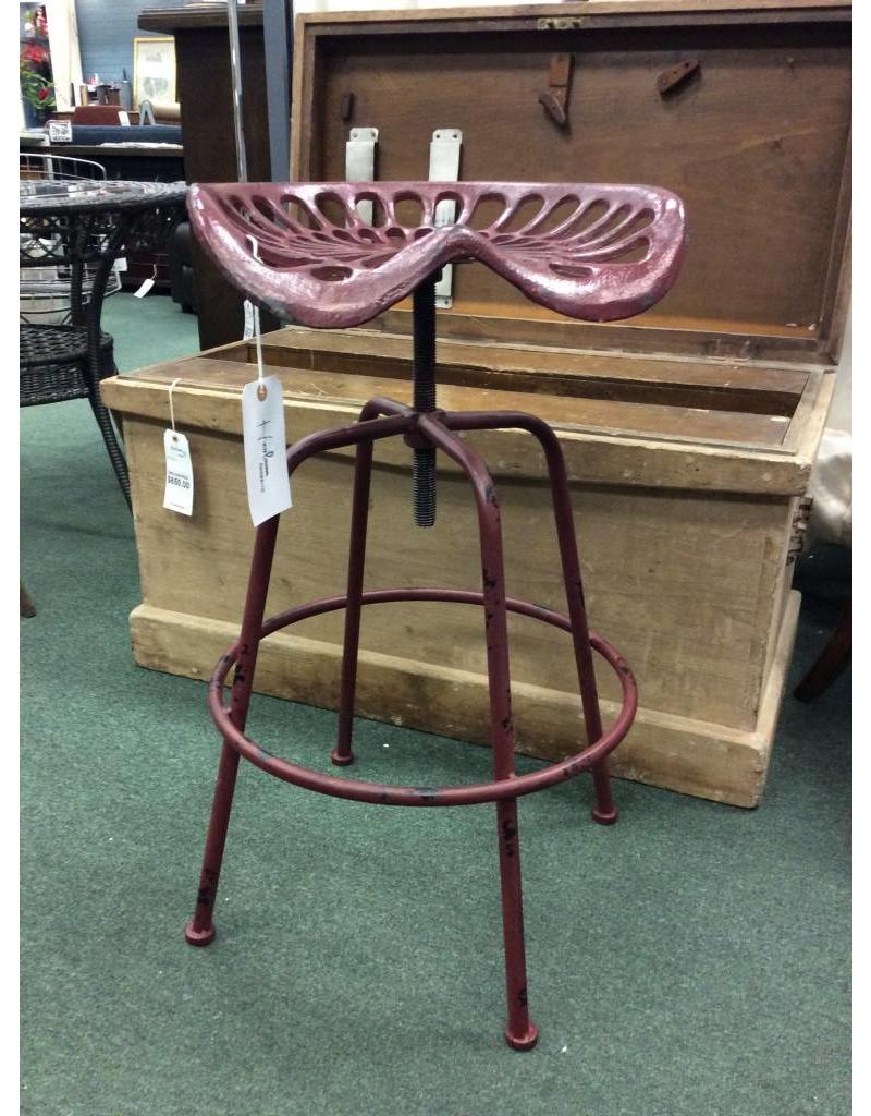 Red Tractor Seat Adjule Iron Barstool Heirloom Home Vintage Tractor Seat Adjule Height Bar Stool