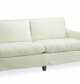 Sofas Loveseats Excentricities Inc Slipcovered Apartment Sofa In Cody White 1296 11c