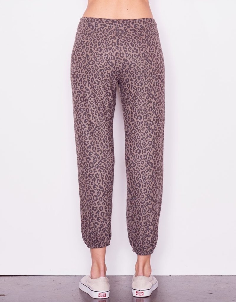 sundry leopard jogger