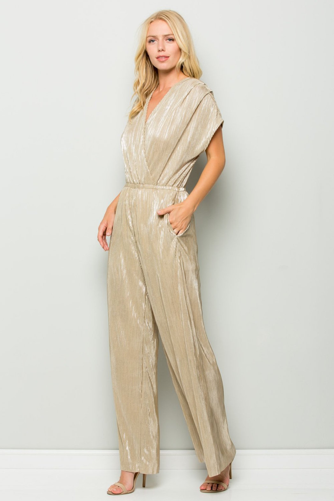 metallic jumpsuit
