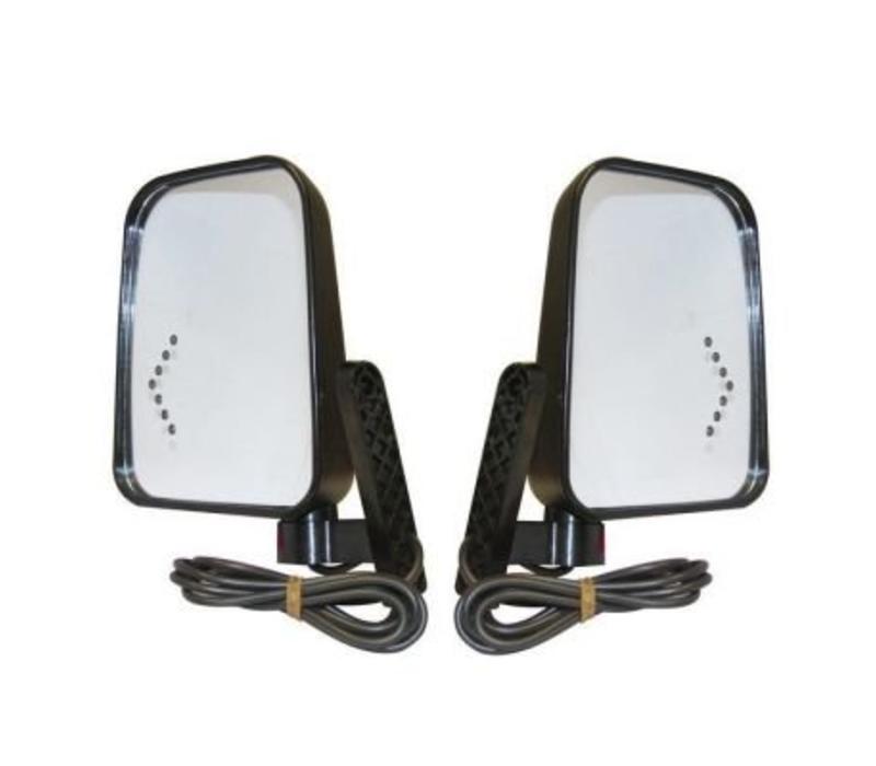 SIDE MIRROR KIT W/LED TURN SIGNAL 12/48V Dixielectricar
