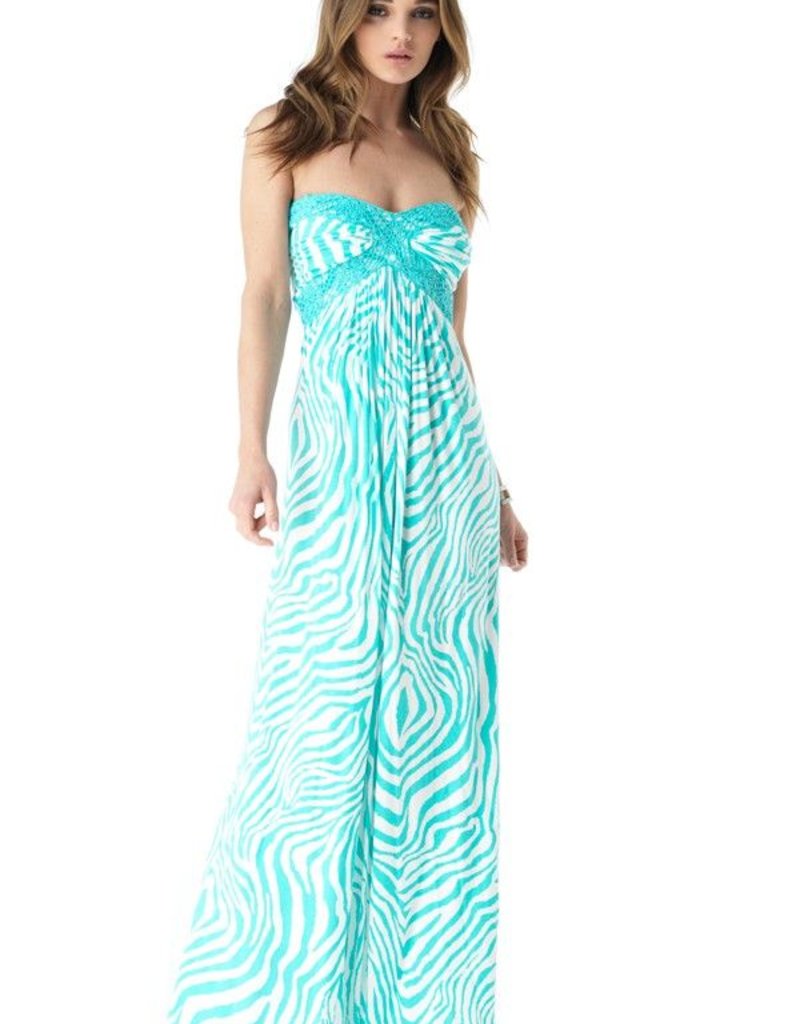 sky maxi dress