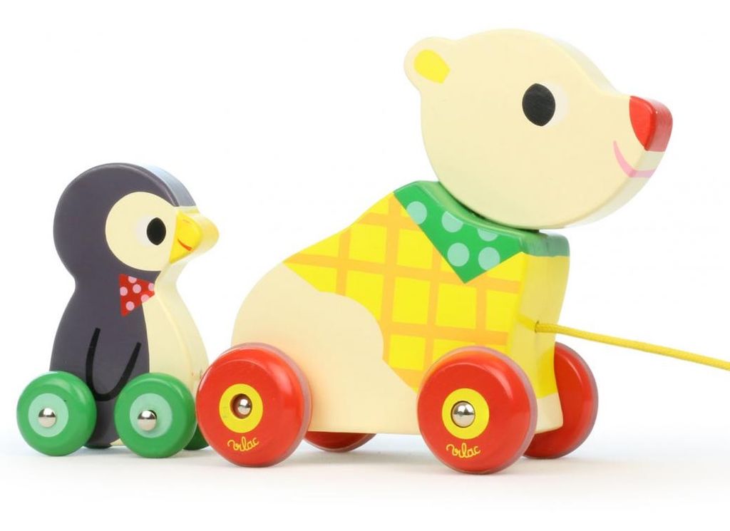 Bear & Penguin Pull Along Musical Toy SUGARCUP