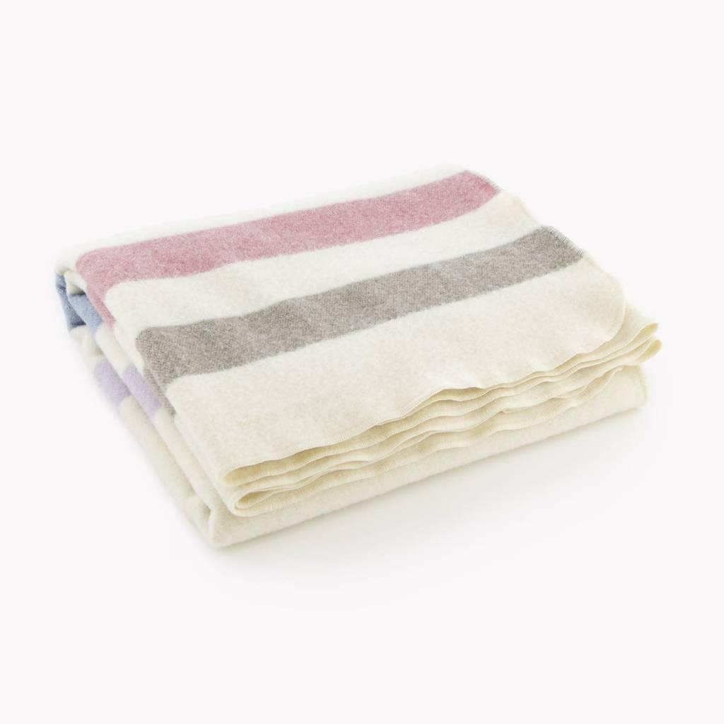 Faribault Woolen Mill Co. Wool Baby Blanket, 45" x 45" MultiColored