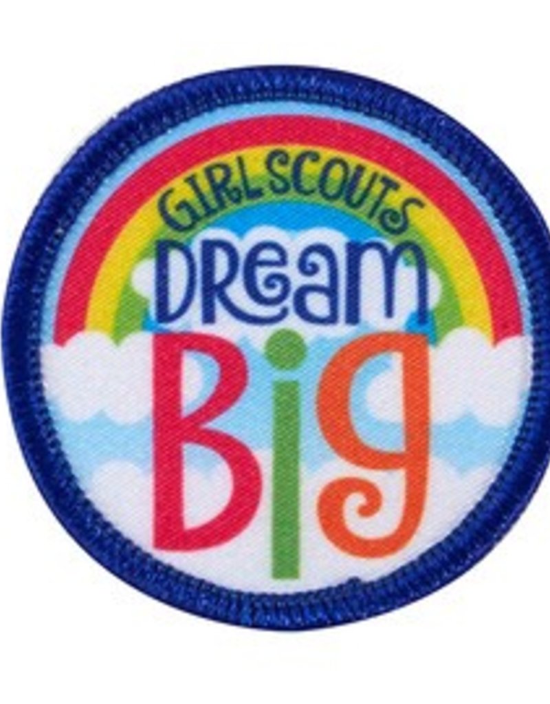 ! Girl Scouts Dream Big Fun Patch CLEARANCE Girl Scouts of Silver