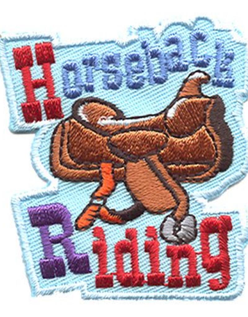 Horseback Riding w/ Saddle Fun Patch Girl Scouts of Silver Sage