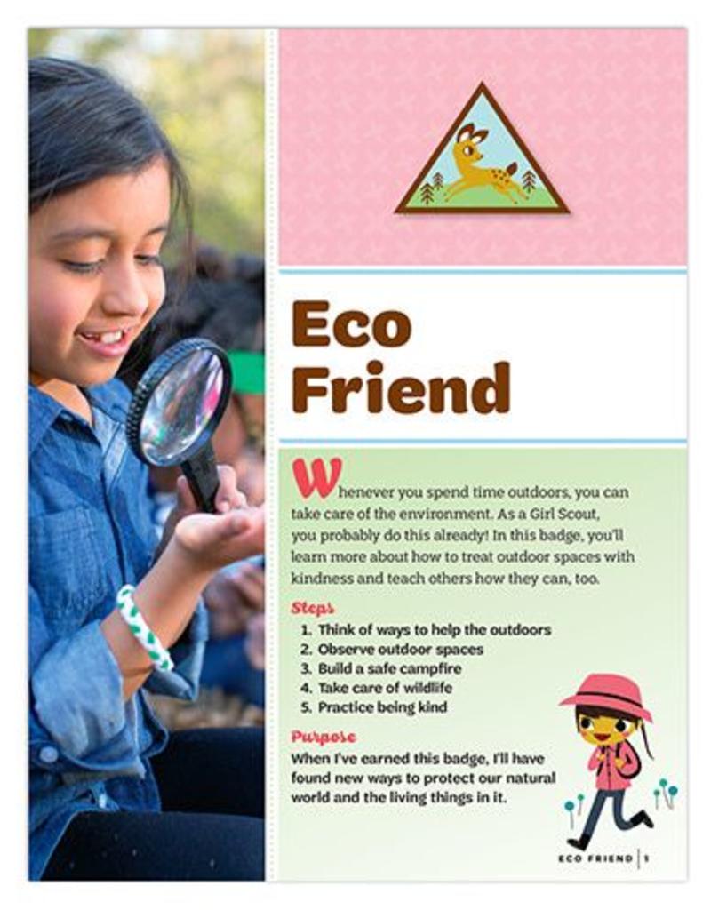 GIRL SCOUTS OF THE USA Brownie Eco Friend Badge Requirements Girl