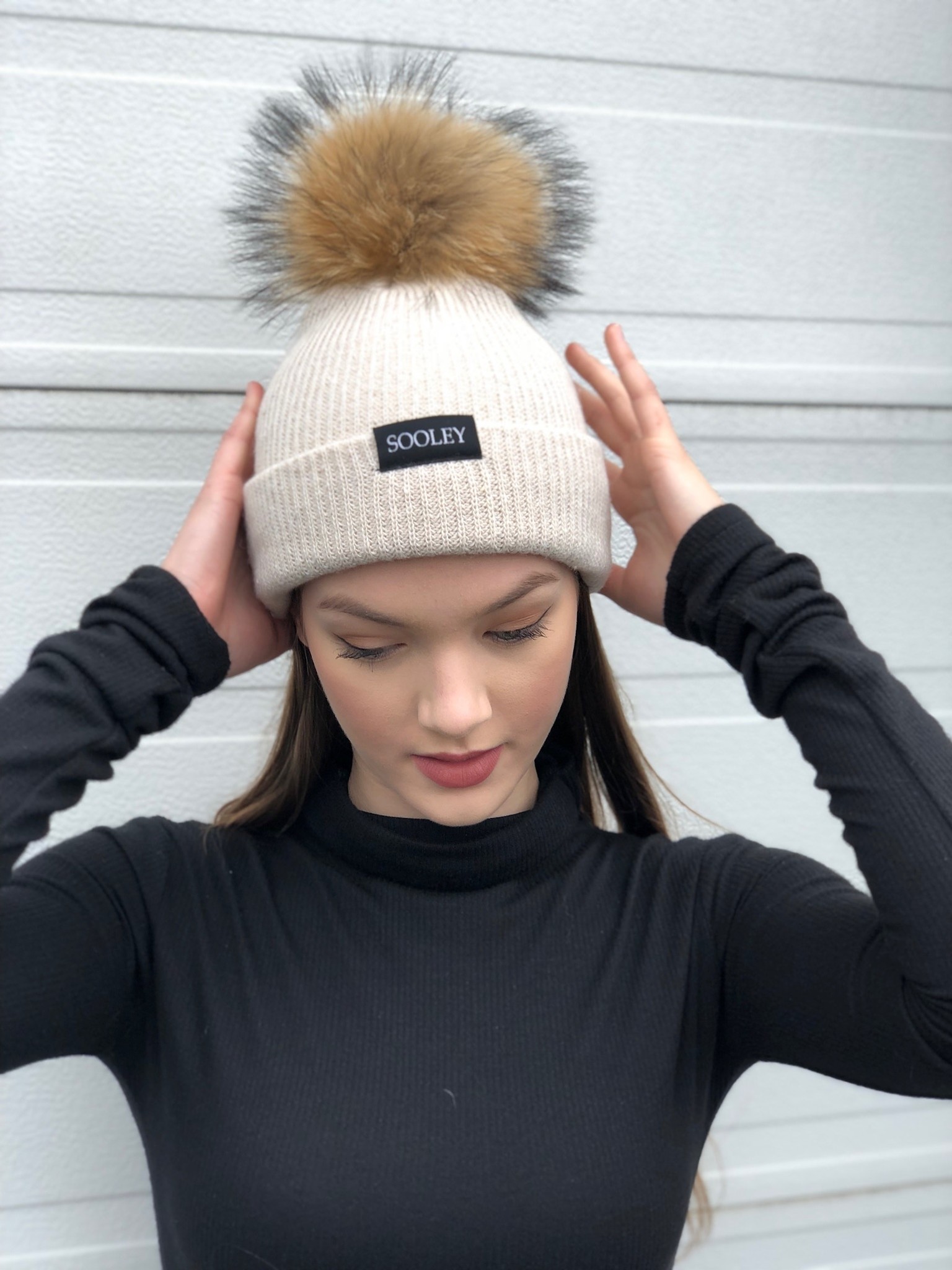 Cashmere Hat (Large Pom) Sooley Designs