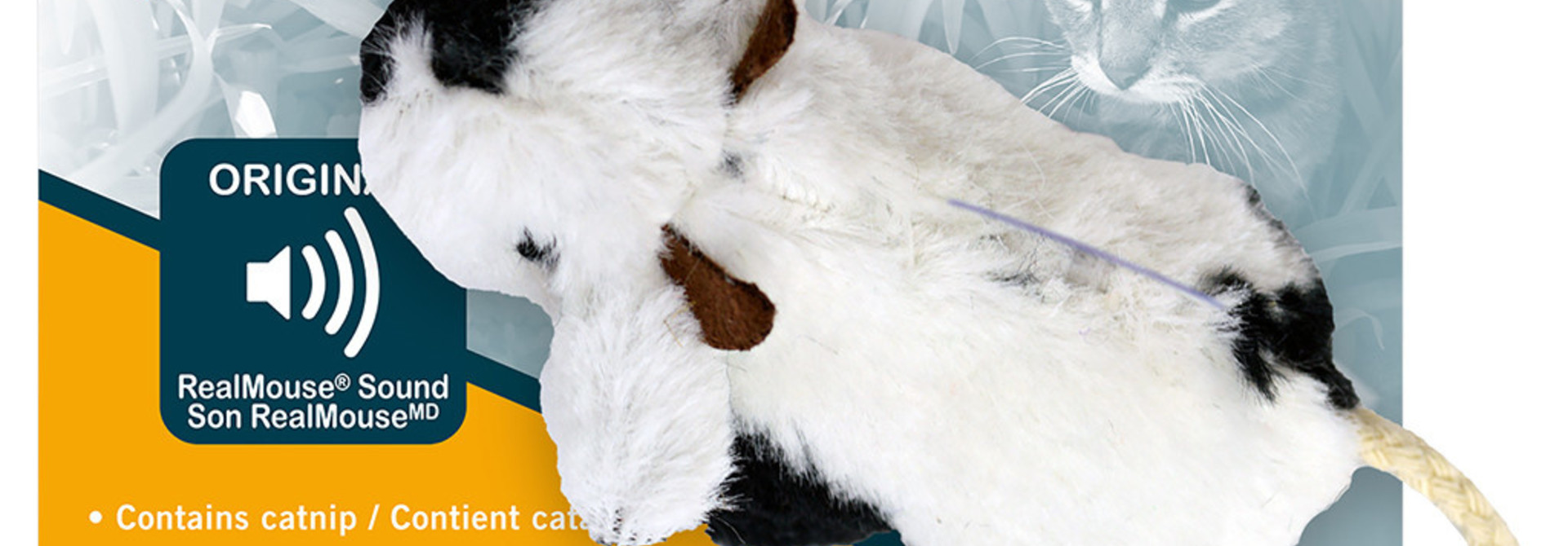 Play N Squeak Plush Moody Cow Catnip
