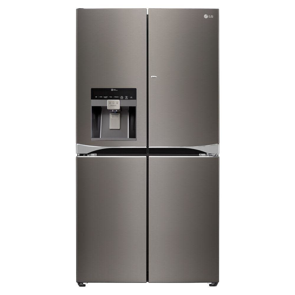 LG 29.8 French Door Refrigerator Black Stainless Smart Buy Appliance