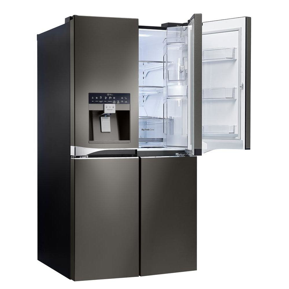 LG 29.8 French Door Refrigerator Black Stainless Smart Buy Appliance Outlet