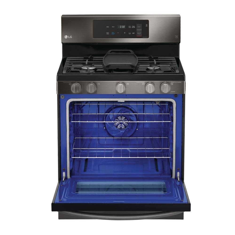 LG Freestanding Convection Gas Range Black Stainless Smart Buy