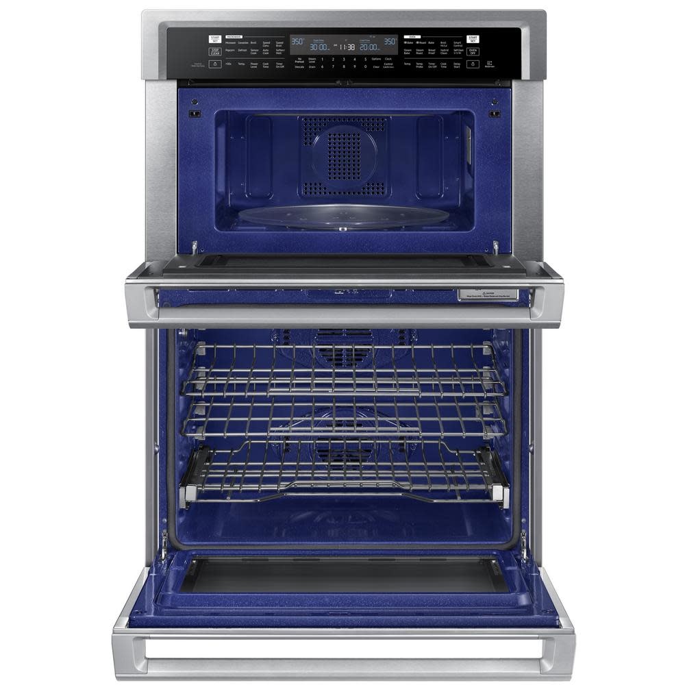 Samsung 30" Electric Wall Oven BuiltIn Microwave Stainless Steel