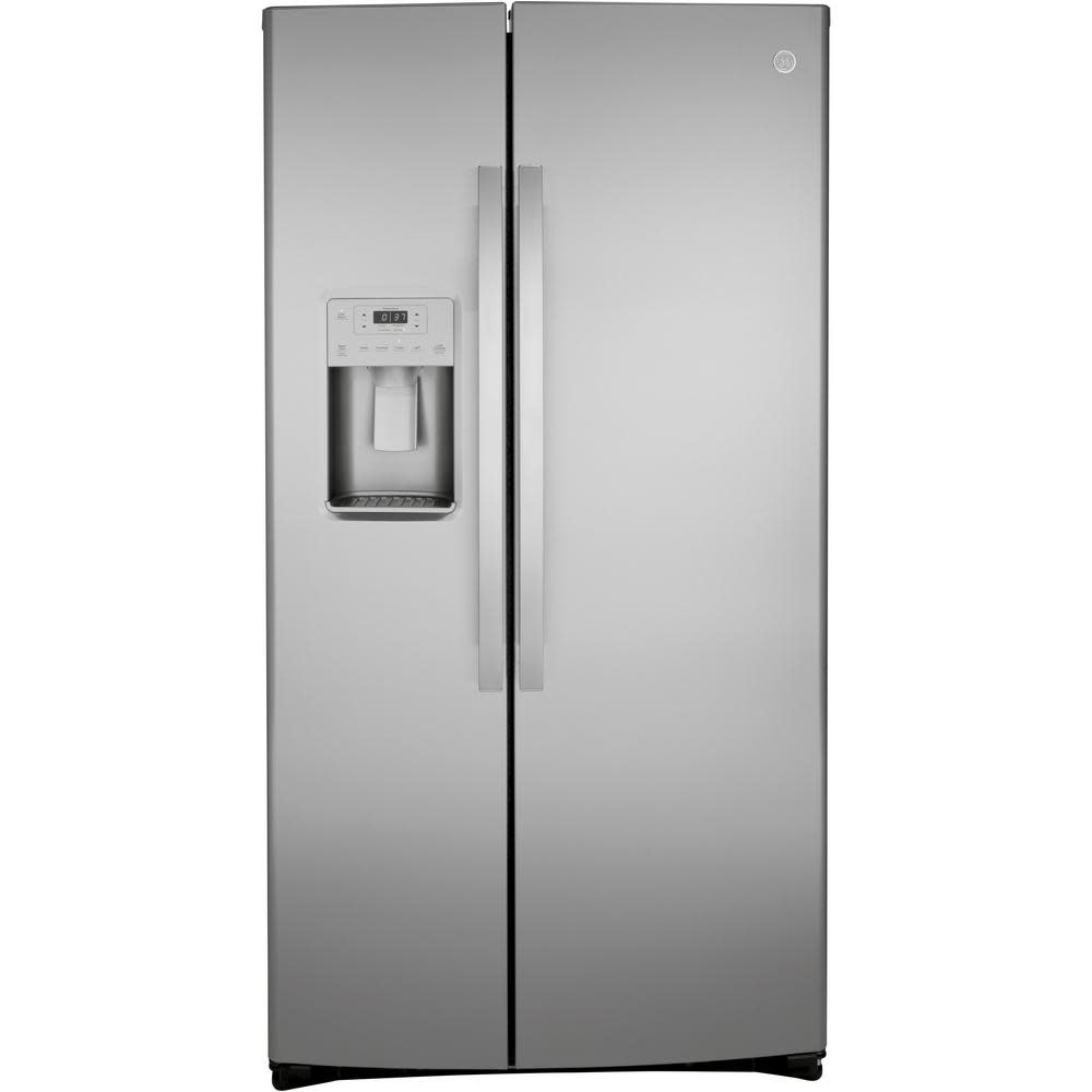 GE 21.8 cu. Ft. SxS Refrigerator Counter Depth Stainless Smart Buy