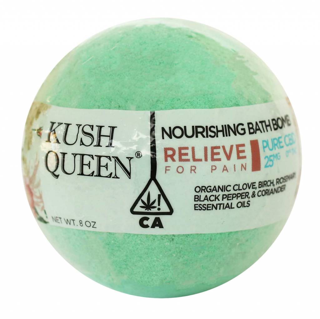 Kush Queen Relieve CBD Bath Bomb Mindful Habits