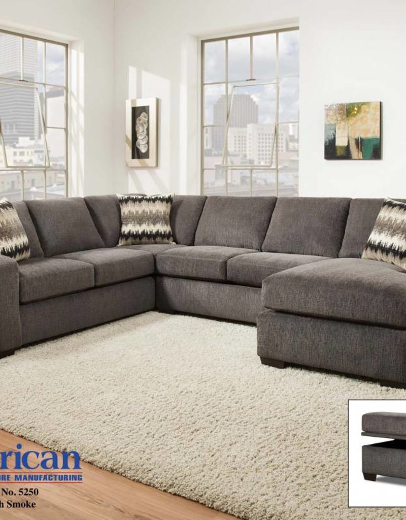 Perth Smoke 2pc Sectional R&B Furniture