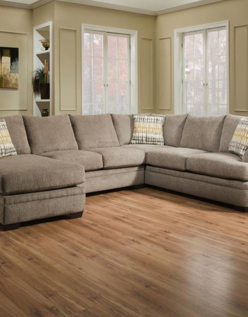Perth Pewter 2pc Sectional R&B Furniture
