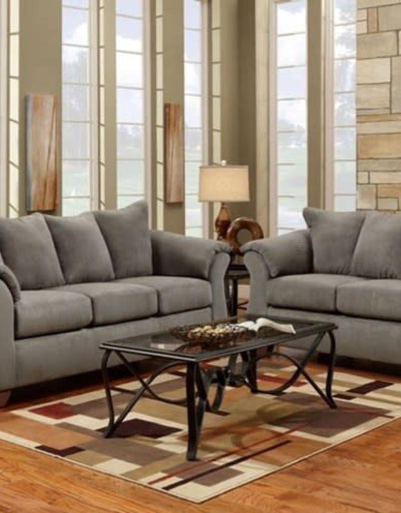 Sensations Grey Sofa R&B Furniture