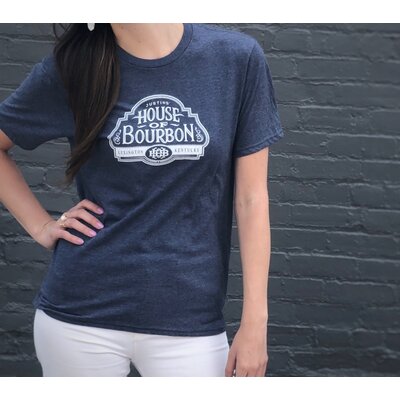Vintage House of Bourbon T-Shirt Blue Vintage House of Bourbon T-Shirt Blue