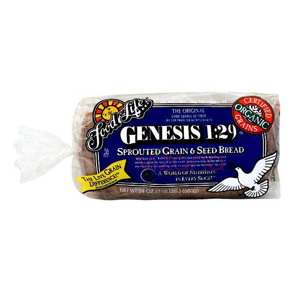 Pan Ezekiel 129 de Cereales y Semillas Génesis FFL 680 gr. Vizana