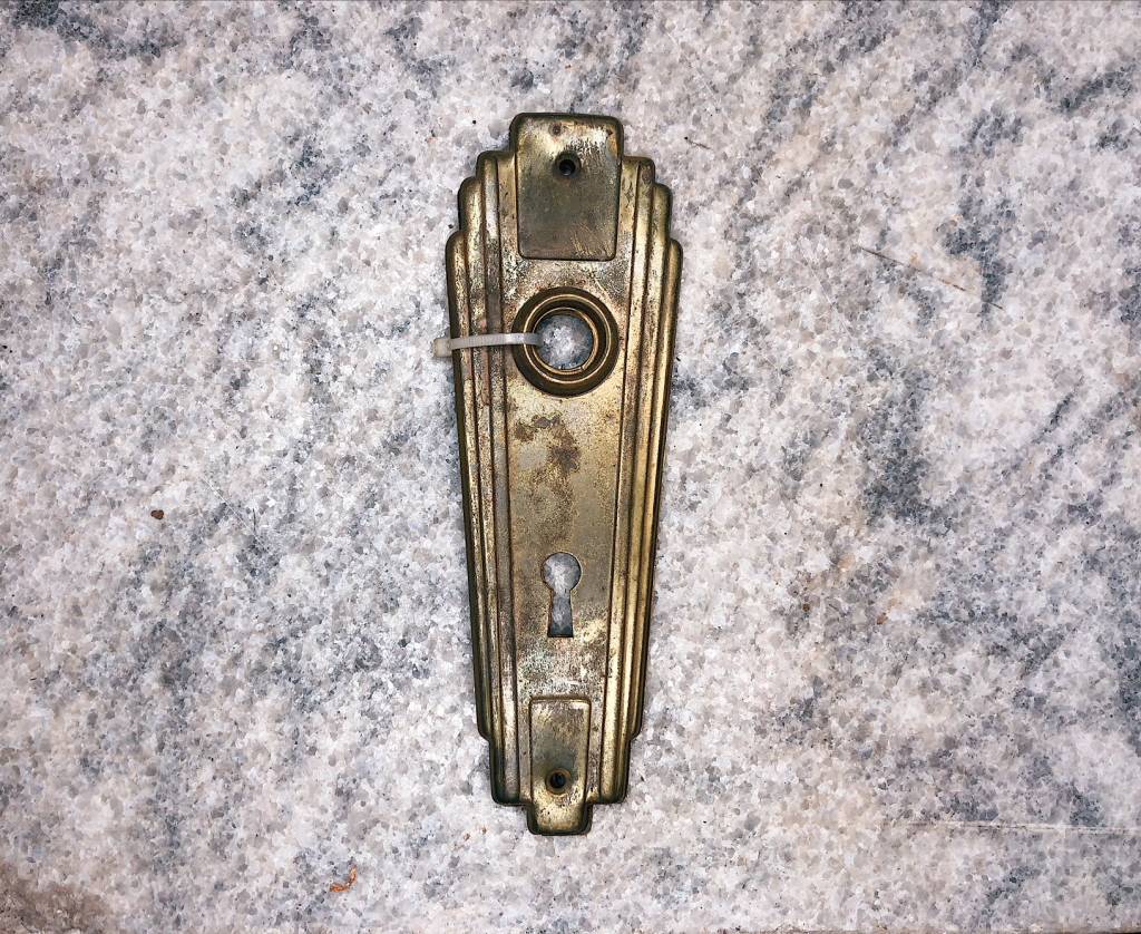 Art Deco Door Plate Wide Dead People S Stuff Architectural Art Deco Door Plate Wide