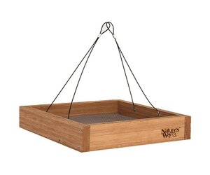 Bird Feeder Tray Feeder Bamboo Nwbwf3 Raven Tree Wild Bird