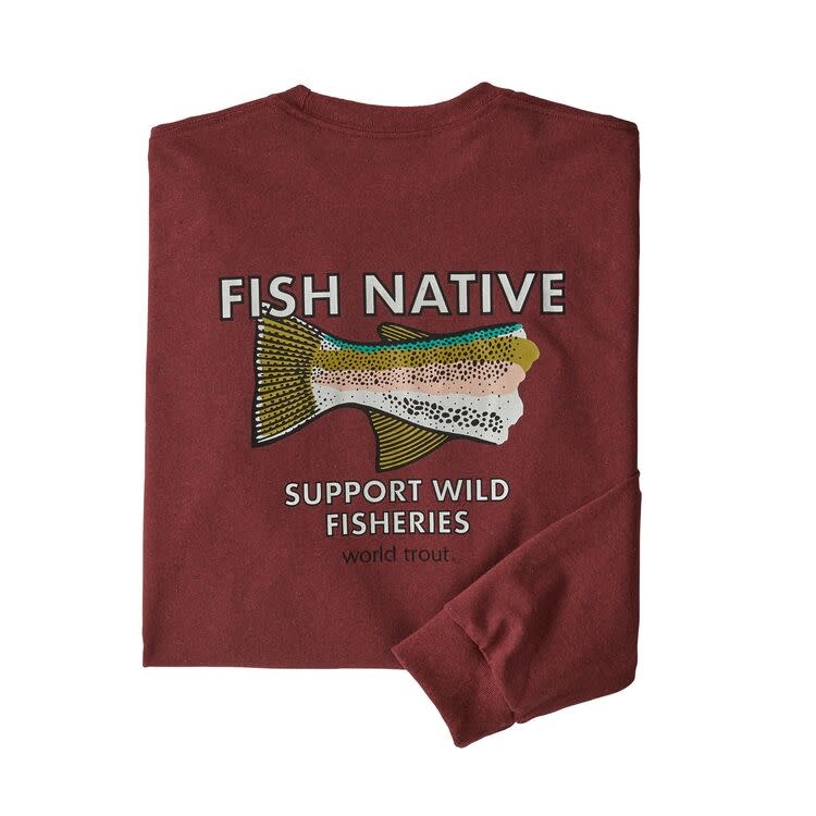 Patagonia M's L/S Fish Native World Trout Responsibili-Tee - Sulphur Creek Outfitters