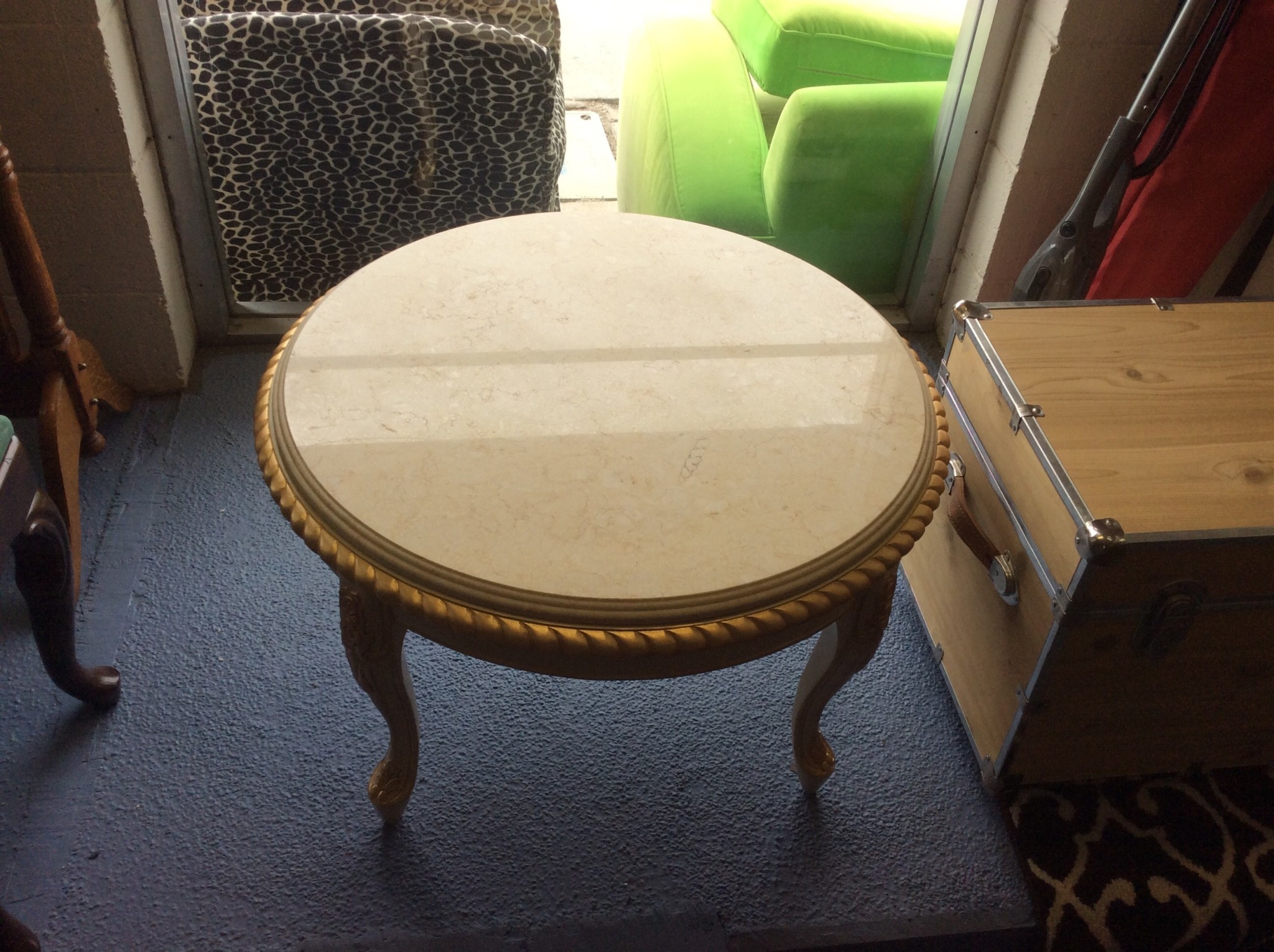 End Table Round Granite