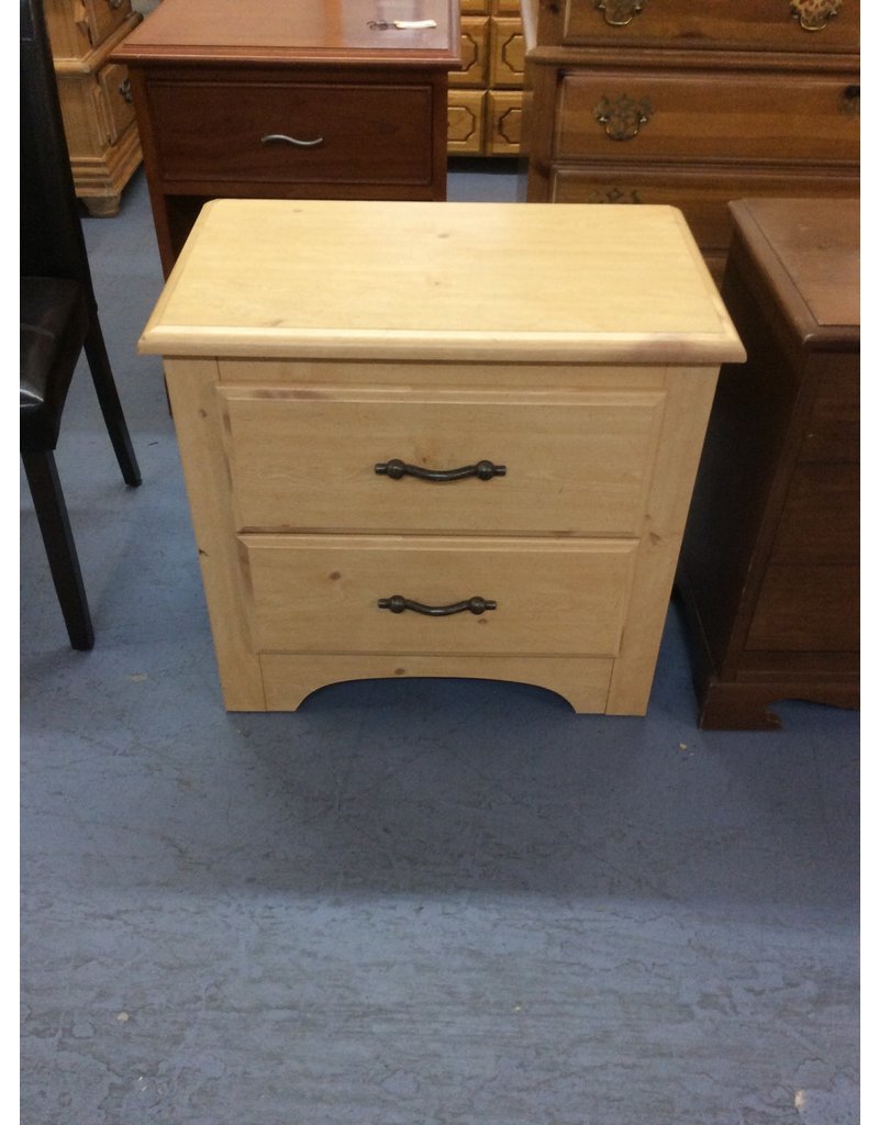 2 Drawer Nightstand Pine Recycled Furniture