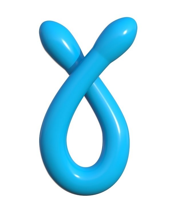 Фаллоимитатор двусторонний с вибропулей Toyfa Double Dildo, фиолетовый УТ-00002015 - TOYFA - Двухсторонние фаллоимитаторы - Купить