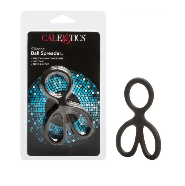 Насадка для двойного проникновения CalExotics Silicone Double Rider, черный SE-0415-05-3 - California Exotic Novelties - Насадки на Член - Купить