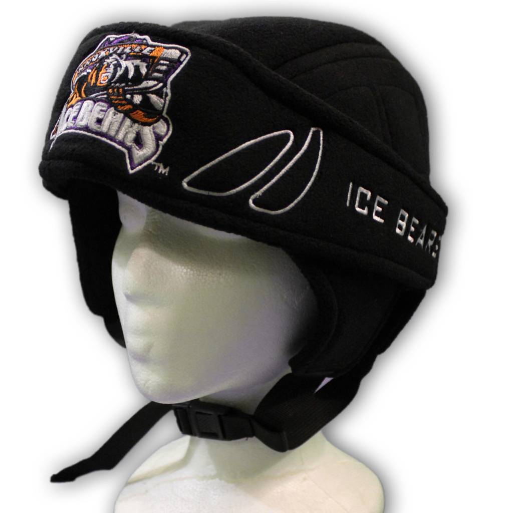 Fleece Hockey Helmet Hat Black Knoxville Ice Bears
