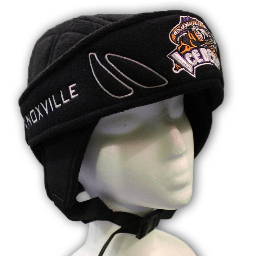 Fleece Hockey Helmet Hat Black Knoxville Ice Bears