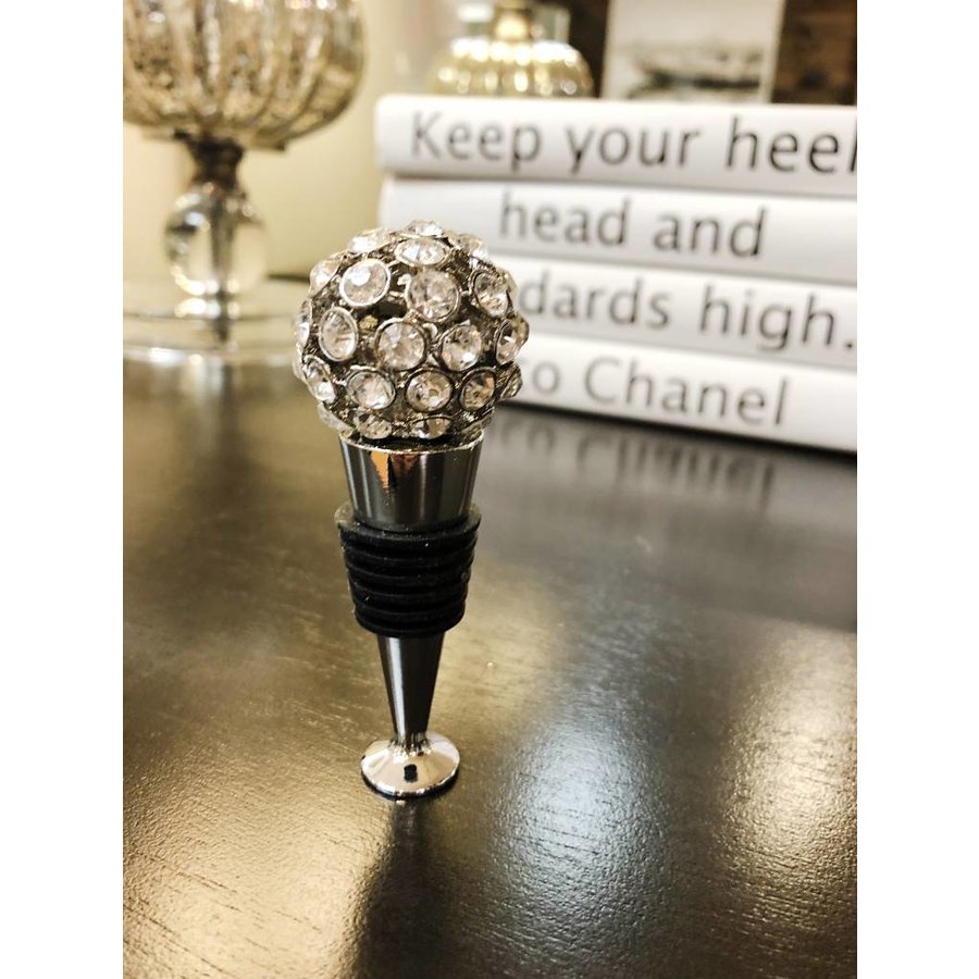 Silver Diamond Wine Stopper Curated Home