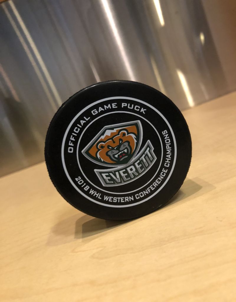 Official Game Puck Everett Silvertips