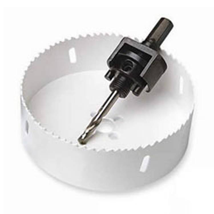 4.25'' BI METAL HSS HOLE SAW WITH LOCKING ARBOR Covalin Electrical Supply