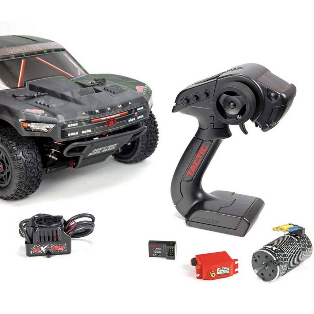 AR102673 1/10 SENTON 6S BLX SC Brushless Truck 4WD RTR, Black/Green - Shaffer's Full Steam Ahead