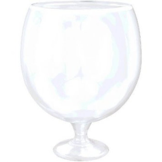 Giant CLEAR Plastic Cocktail Pedestal Bowl POP! Party Supply