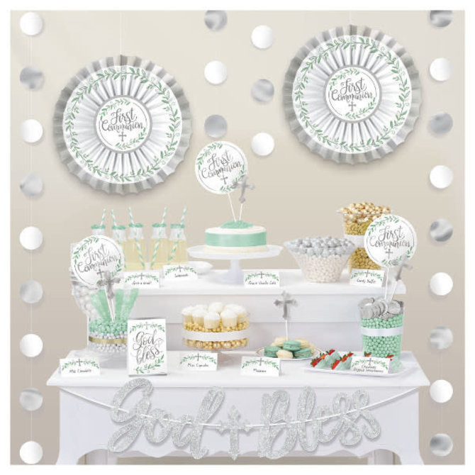 First Communion Deluxe Buffet Decorating Kit 23pc Pop Party Supply