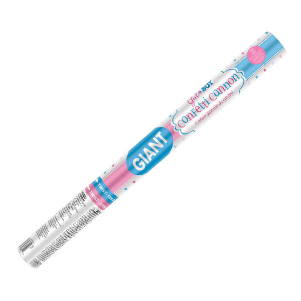 Gender Reveal Giant Confetti CannonGirl 24" POP! Party Supply