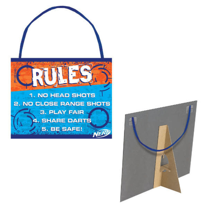 Nerf® Rules Sign POP! Party Supply
