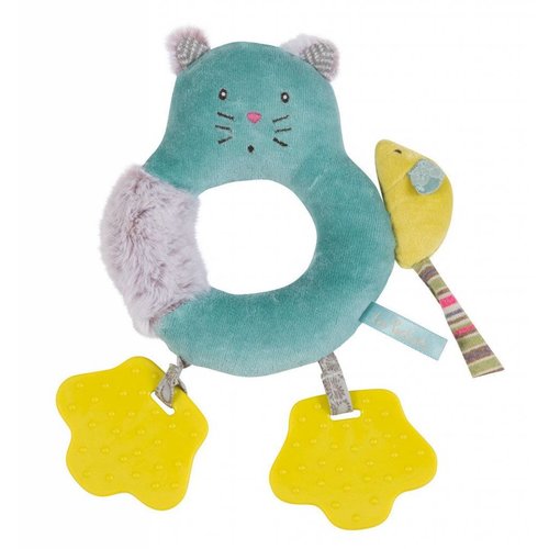 Moulin Roty Chacha Ring Rattle with Teethers Moulin Roty Chacha Ring Rattle with Teethers