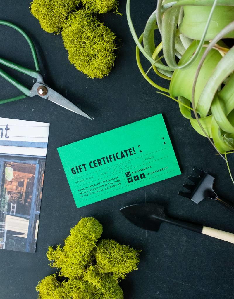 Plant Gift Card Plant