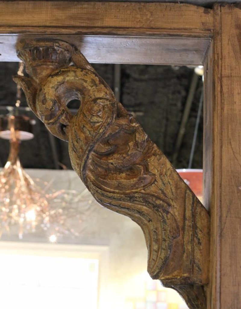 Pair Of Bracket Corbel Carved Wood Peacock C C Mercantile