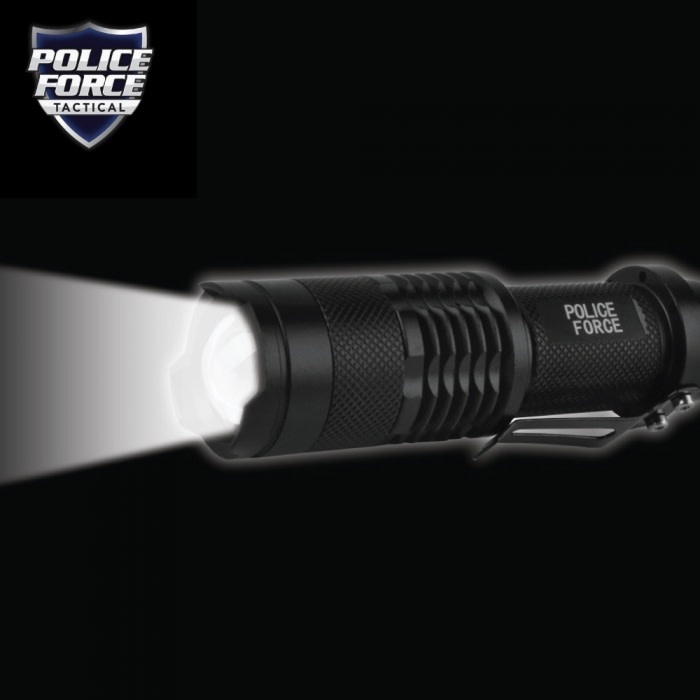 Police Force Tactical Q5 LED Flashlight Gear Up Surplus