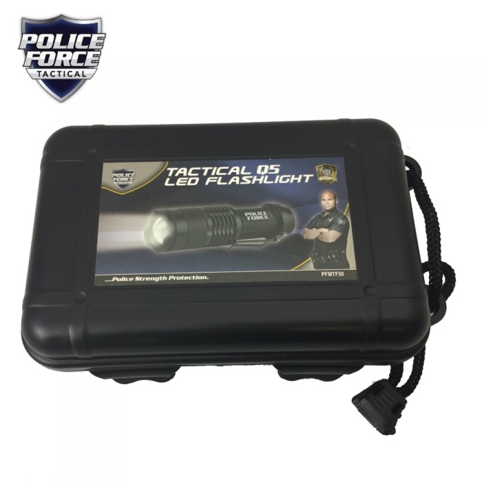 Police Force Tactical Q5 LED Flashlight Gear Up Surplus